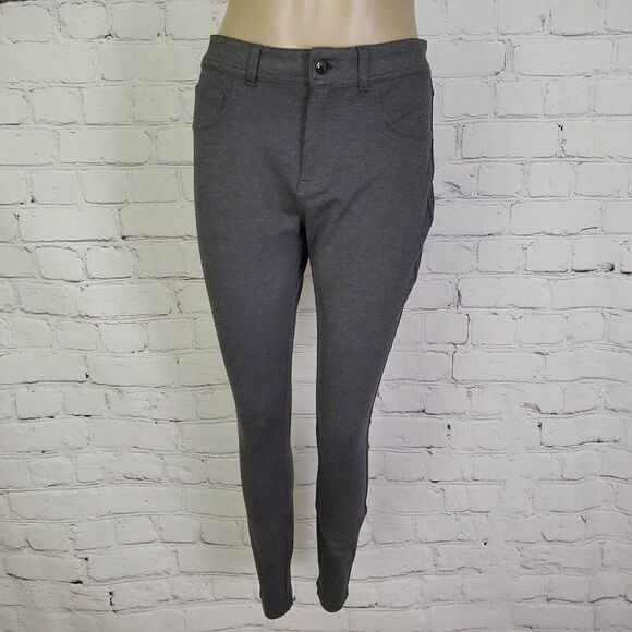 PINK TARTAN 𝅺Grey Stretch Slim Fit Ankle Pants 6 - Picture 1 of 8